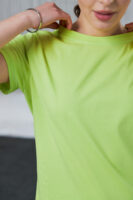 Жіноча футболка класична базова бавовняна повсякденна комфортна