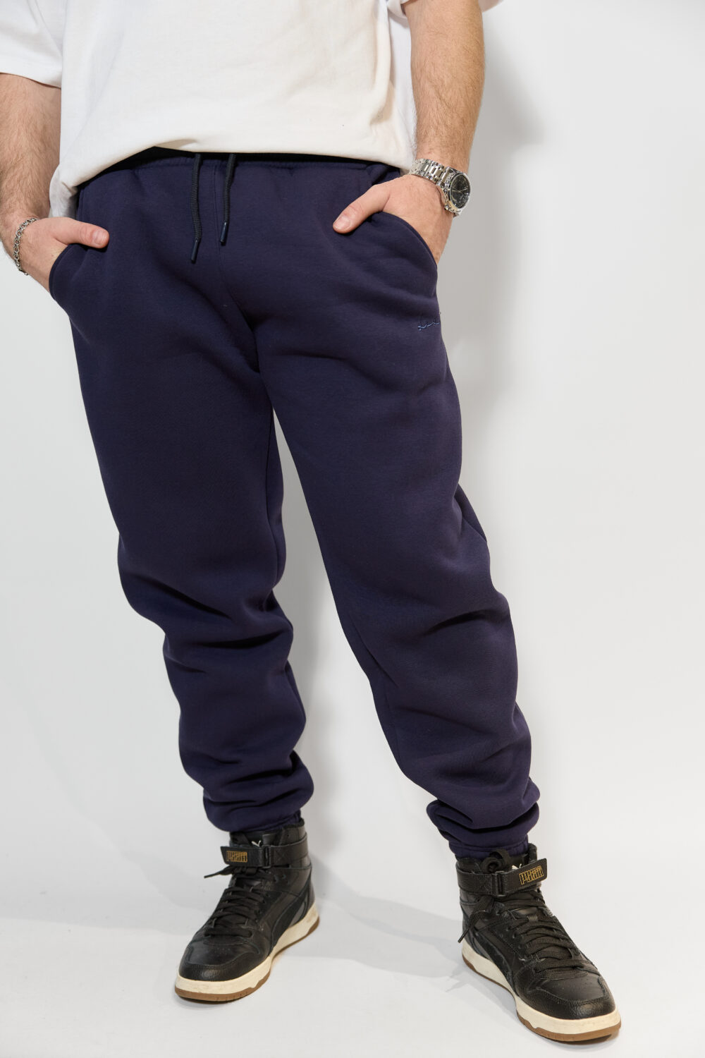 Чоловічі спортивні штани з манжетами та регульованою посадкою