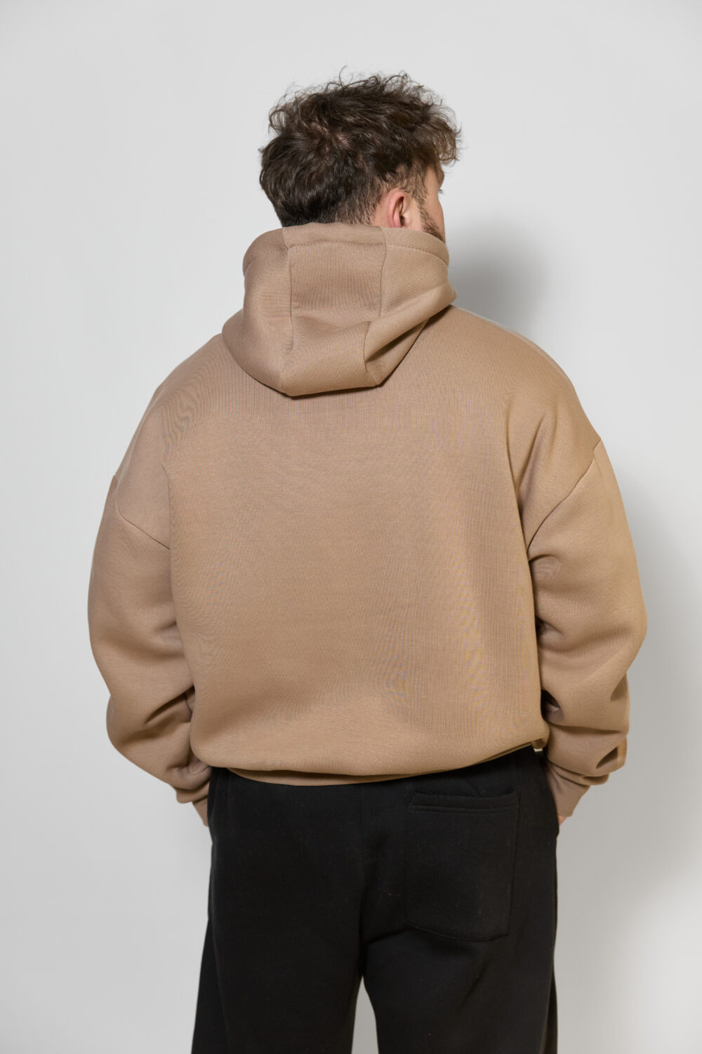 Чоловіче худі з капюшоном — тепле, щільне, oversize стиль