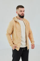 Чоловіче зіп худі на блискавці з м’якого трикотажу