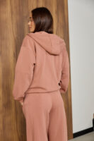 Жіноча кофта на замку з капюшоном оверсайз на блискавці