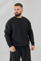 Чоловічий світшот прямого крою з щільного трикотажу