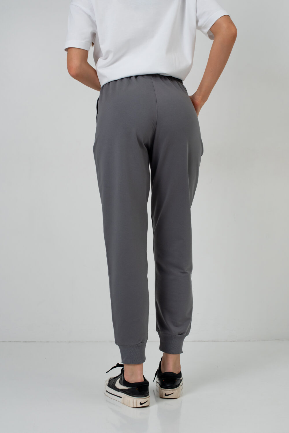 Жіночі штани спортивні базові з високою посадкою