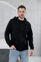 Чоловіча кофта на блискавці з капюшоном — легка та універсальна
