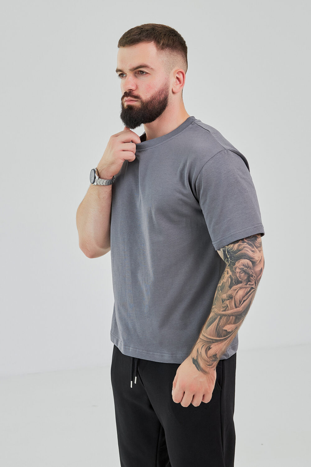 Чоловіча базова футболка з бавовни