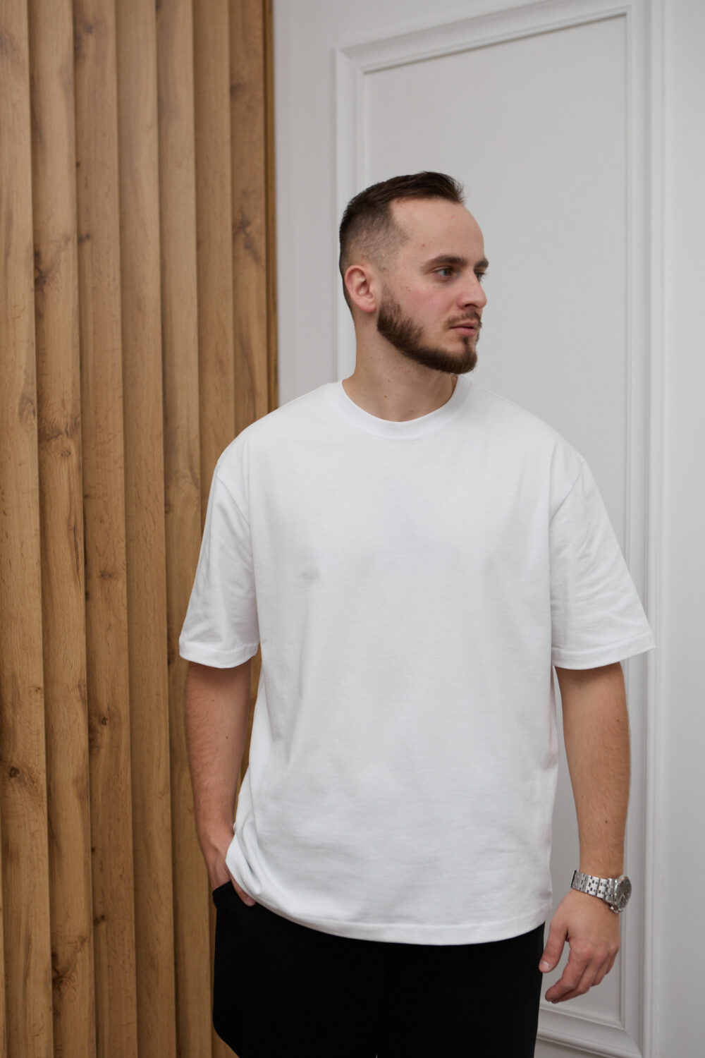 Чоловіча базова футболка з бавовни