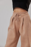 Жіночі штани палаццо на резинці з начосом теплі та вільні