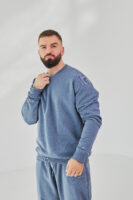 Чоловічий світшот прямого крою з щільного трикотажу