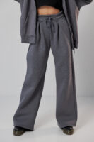 Жіночі штани палаццо на резинці з начосом теплі та вільні