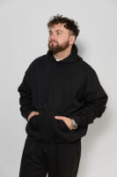 Чоловіче худі з капюшоном — тепле, щільне, oversize стиль