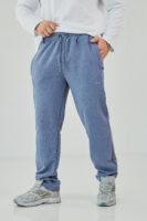 Чоловічі спортивні штани прямого крою з щільної трикотажної тканини