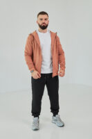 Чоловіче зіп худі на блискавці з м’якого трикотажу