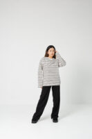 Жіночий лонг у смужку