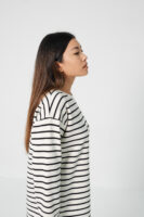 Жіночий лонг у смужку