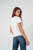 Жіноча футболка класична базова бавовняна повсякденна комфортна