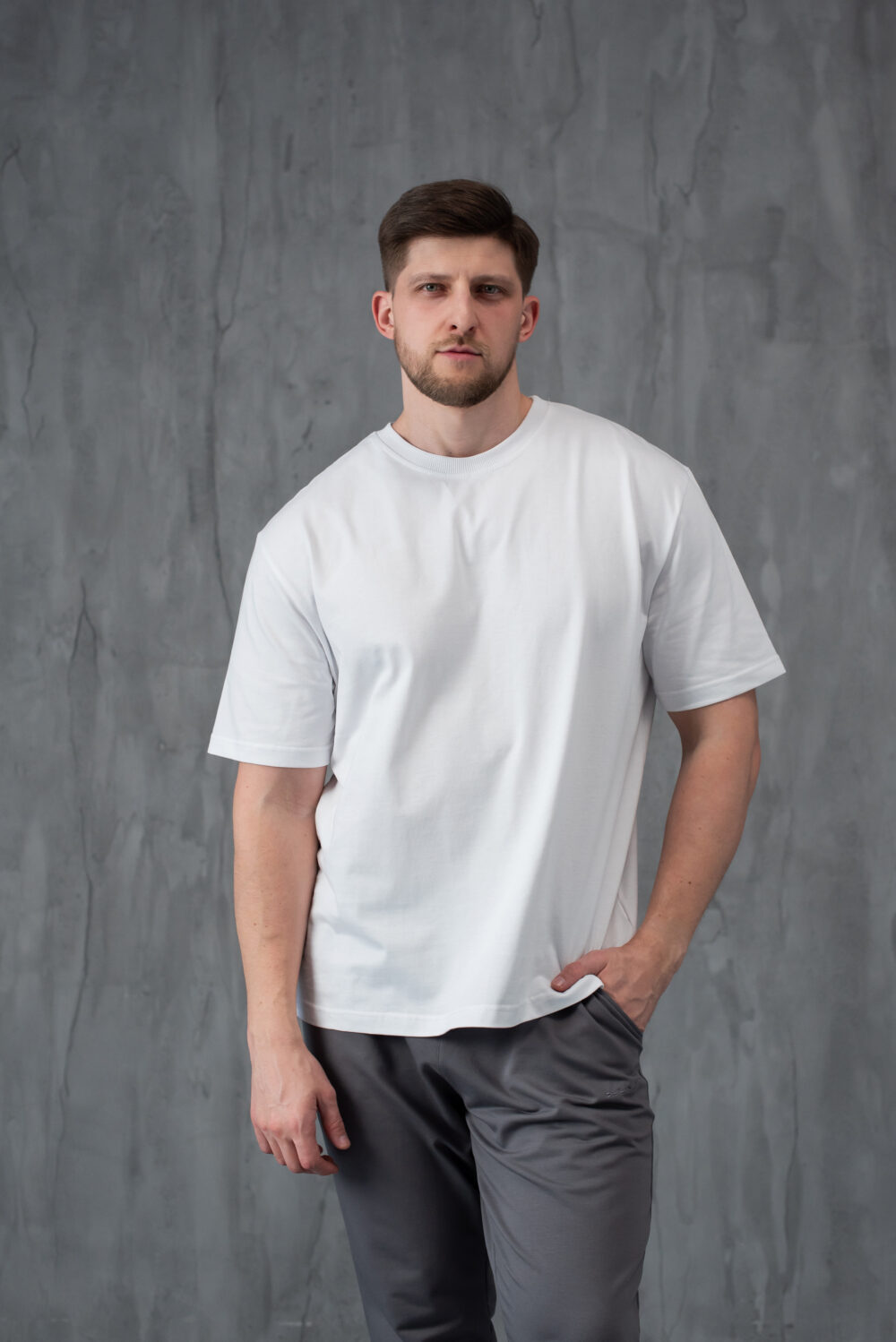 Чоловіча базова футболка з бавовни