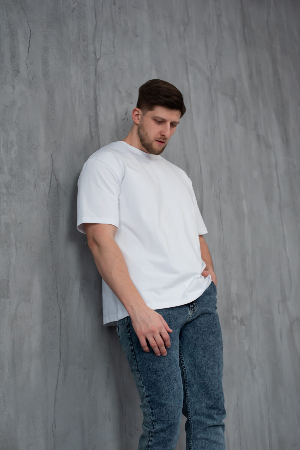 Чоловіча базова футболка з бавовни