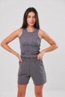 Жіночі шорти вільного крою спортивні повсякденні на резинці