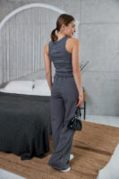 Жіночі штани палаццо з високою посадкою та вільним кроєм