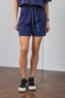 Жіночі шорти вільного крою спортивні повсякденні на резинці