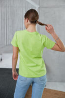 Жіноча футболка класична базова бавовняна повсякденна комфортна