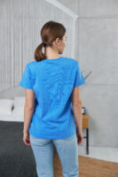 Жіноча футболка класична базова бавовняна повсякденна комфортна