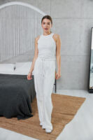 Жіночі штани палаццо з високою посадкою та вільним кроєм