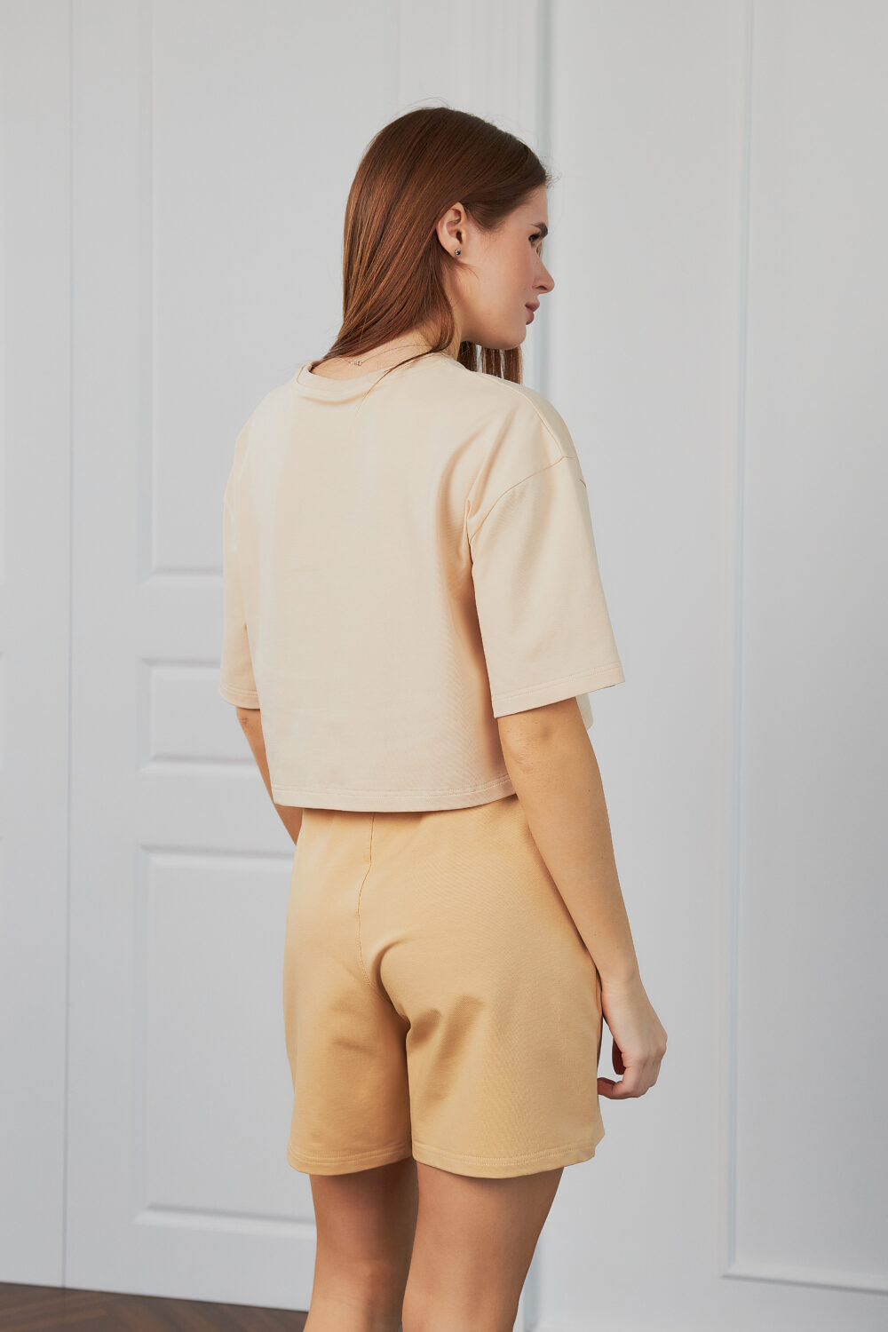 Жіночі шорти вільного крою спортивні повсякденні на резинці