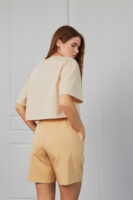 Жіночі шорти вільного крою спортивні повсякденні на резинці