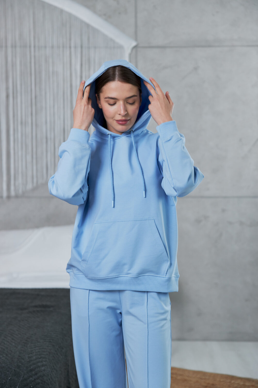 Жіночі штани палаццо з високою посадкою та вільним кроєм