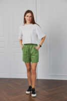 Жіночі шорти вільного крою спортивні повсякденні на резинці