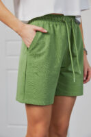 Жіночі шорти вільного крою спортивні повсякденні на резинці