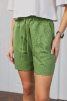 Жіночі шорти вільного крою спортивні повсякденні на резинці