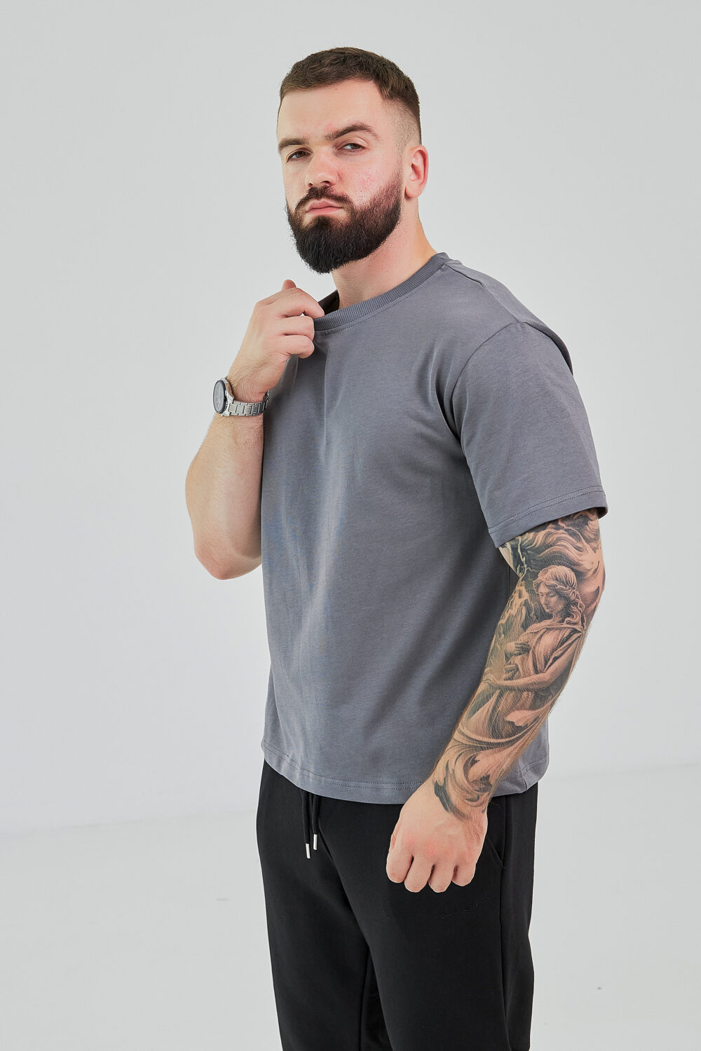 Чоловіча базова футболка з бавовни