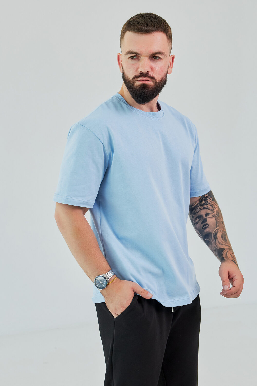 Чоловіча базова футболка з бавовни