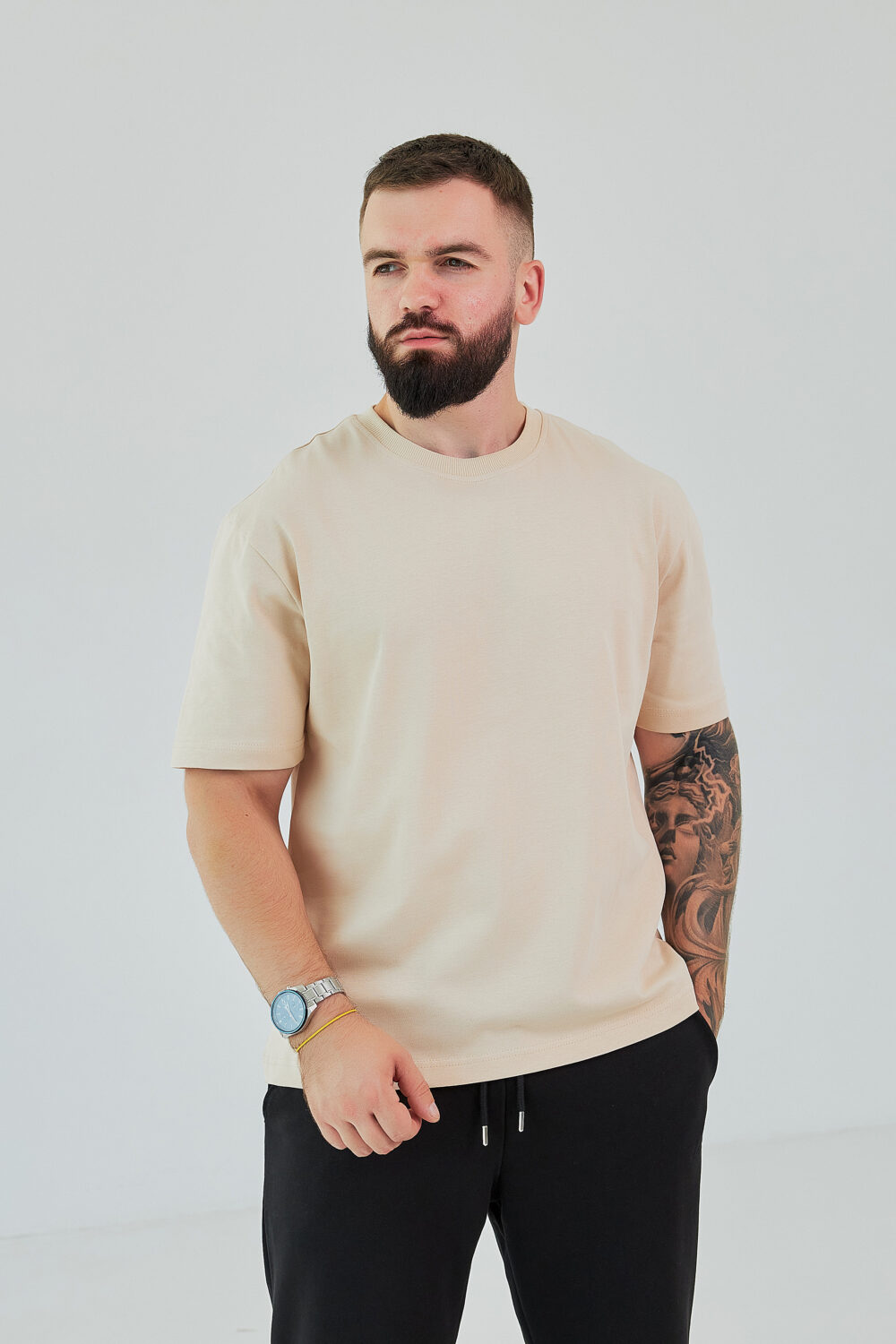 Чоловіча базова футболка з бавовни