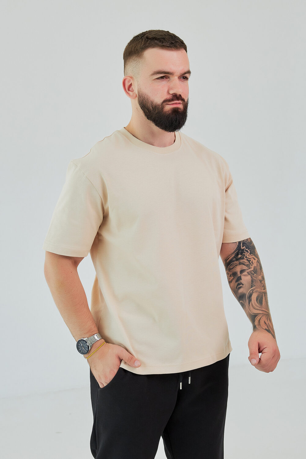 Чоловіча базова футболка з бавовни