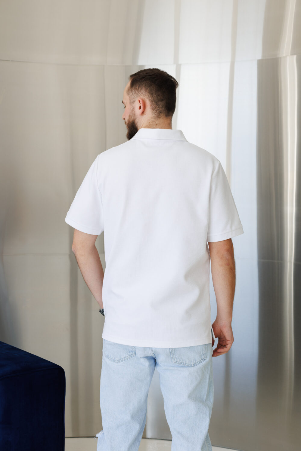 Чоловіче поло базове з бавовни пеньє