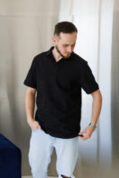 Чоловіче поло базове з бавовни пеньє