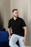 Чоловіче поло базове з бавовни пеньє