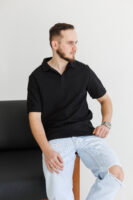 Чоловіче поло базове з бавовни пеньє