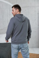 Чоловіча кофта на блискавці з капюшоном — легка та універсальна