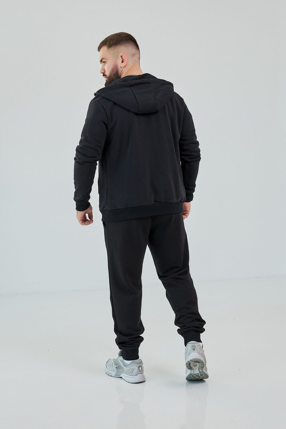 Чоловіче зіп худі на блискавці з м’якого трикотажу