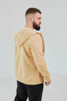 Чоловіче зіп худі на блискавці з м’якого трикотажу