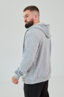 Чоловіче зіп худі на блискавці з м’якого трикотажу