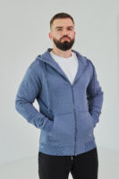 Чоловіче зіп худі на блискавці з м’якого трикотажу