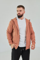 Чоловіче зіп худі на блискавці з м’якого трикотажу