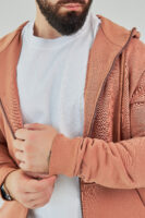 Чоловіче зіп худі на блискавці з м’якого трикотажу