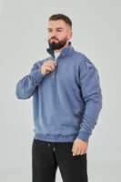 Чоловіча кофта на короткому замку з щільного трикотажу