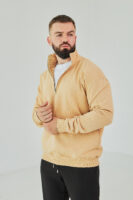 Чоловіча кофта на короткому замку з щільного трикотажу